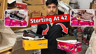 Starting at 42₹ shoes 👞 Delhi Inderloc wholesale market Himanshi footwear [upl. by Eduam]