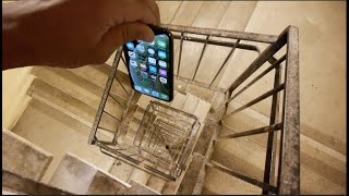 Dropping an iPhone XS Down Crazy Spiral Staircase 300 Feet  Will It Survive [upl. by Ecienahs538]