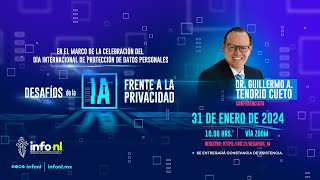 Conferencia en línea Desafíos de la Inteligencia Artificial frente a la privacidadquot [upl. by Yanrahc]