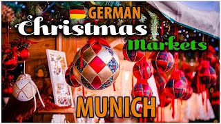 Christmas In Munich A Walking Tour Of The Christmas Markets [upl. by Haduj]