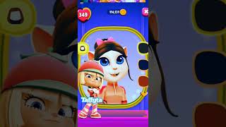 TAFFYTA MUTTONFUDGE Makeover By My Talking Angela viral shorts fyp wreckitralph taffyta [upl. by Nevil]