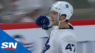 Maple Leafs’ Pierre Engvall Scores Shorthanded For First NHL Goal [upl. by Derwood]