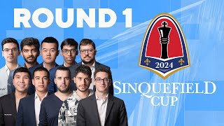 2024 Sinquefield Cup Round 1  GrandChessTour [upl. by Negrom]