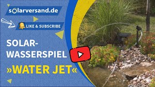 esotec Solar Wasserspiel »Water Jet« mit Akku und LEDBeleuchtung für den besonderen Effekt am Teich [upl. by Tearle]