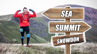 34 Mile Brutal Ultra Marathon Snowdon  Yr Wyddfa  Watkin Path  Sea to Summit  Ratrace [upl. by Nnoj]