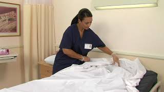 CNA711  The Nursing Assistant Bedmaking [upl. by Elli]