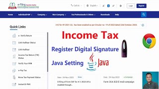 How to Register DSC on Income Tax portal  DSC Registration for ITR 202324 [upl. by Eramat916]