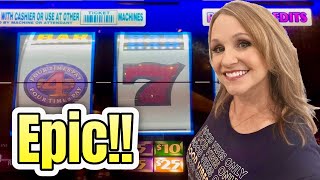 Massive Slot Machine Jackpot in Las Vegas 2024  Upped My Bet at the Right Time [upl. by Franek]