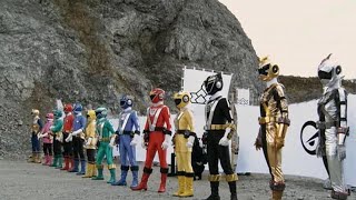 Shinkenger Vs Goonger Henshin amp Roll Call [upl. by Wesla]