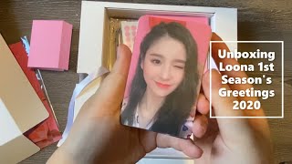 Unboxing  LOONA 1st Seasons Greetings 2020 [upl. by Rinum]