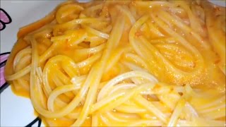 ESPAGUETI EN SALSA DE MORRON pimiento morron con pasta [upl. by Galan758]