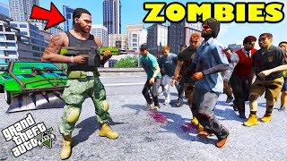 Franklin Become BODYGUARD In ZOMBIE APOCALYPSE GTA 5  SHINCHAN and CHOP [upl. by Nwahsal457]