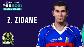 Zinedine Zidane Legend for PES 2021 PC [upl. by Xeno679]