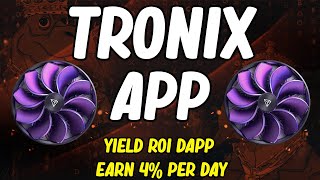 Tronix App Review  4 ROI In 24 Hours  Passive Income Through TRX and SHIB Mining [upl. by Milinda]