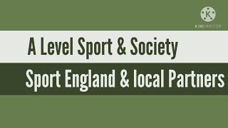 Sport England  increasing participation in under represented groups  A Level PE sport amp society [upl. by Born]