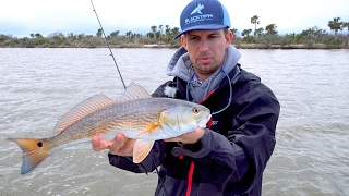 Fishing for Redfish in the Mosquito Lagoon [upl. by Asyen]