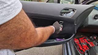 Peugeot 308 door card removal [upl. by Aineg857]