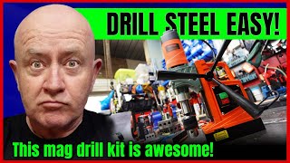 Drill steel like butter Vevor magnetic drill performance test  Auto Expert John Cadogan [upl. by Treacy109]