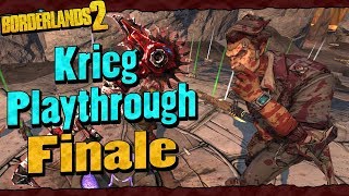 Borderlands 2  Krieg Reborn Playthrough Funny Moments And Drops  Finale [upl. by Yretsym]