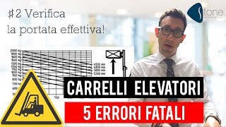 Carrelli elevatori 5 ERRORI FATALI [upl. by Nageem]