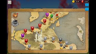 Finishing Expedition level 4045 in RISE OF KINGDOMS [upl. by Otrebire]