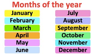 Months of the year  Pronunciation lesson  British English [upl. by Delia]