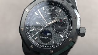 Audemars Piguet Royal Oak Perpetual Calendar 26579CEOO1225CE01 Audemars Piguet Watch Review [upl. by Letsyrk]