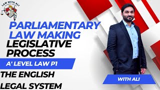 Parliamentary Law Making  A level  Law 9084  The English Legal System  Paper 1  Lecture [upl. by Safko990]