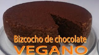 Bizcocho de chocolate vegano [upl. by Jeni]