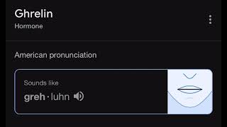 How to pronounce Ghrelin [upl. by Etnom33]