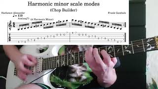 Harmonic minor scale modes with TABs [upl. by Reinwald343]