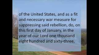 Emancipation Proclamation  Hear and Read the Full Text  Abraham Lincoln [upl. by Antoine]