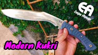 The complete process of making a modern kukri knife with simple home equipments pisaucustom [upl. by Wong321]