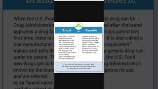 Generic medicine vs branded medicine shorts pharmacy medicine medical [upl. by Abdul207]