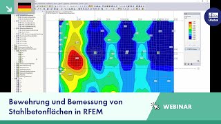 Webinar Bewehrung und Bemessung von Stahlbetonflächen in RFEM [upl. by Coridon106]