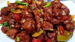 Restaurant Style Chili Chicken with Secret Tips  Dry Chicken Chilli Recipe [upl. by Ymmas]