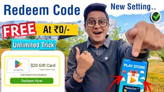 100 Free Redeem Code For Google Playstore At ₹0  How To Get Free Redeem Code  Free Redeem Code [upl. by Oberon258]