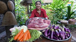 Market tour and cooking  Yummy pork cook 4 recipes  Countryside Life TV [upl. by Cleve]