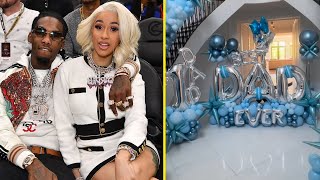 Inside Cardi Bs Wild Fathers Day Celebration For Offset 🎁❤️ [upl. by Tenej]