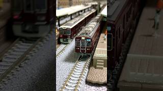 【切り抜き】阪急1300系と旧2300系がすれ違っていたあの頃！ Scenes of Japanese railways on Nscale shorts [upl. by Auahsoj]