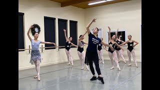 Miko Fogarty teaches quotSwanhilda variationquot from Coppelia Act 1  San Jose Dance International 2023 [upl. by Suoivatnom]