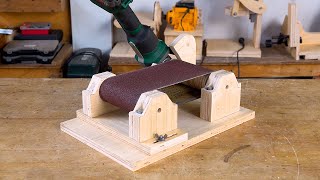 Turn Angle Grinder Into Belt Sander Woodworking Tips and Tricks [upl. by Maryanna540]