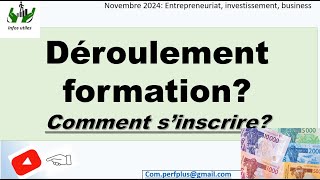 Déroulement formation sur lentrepreneuriat sur 3 semaines Comment s’inscrire [upl. by Anij]