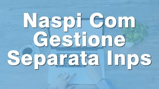 NASPI COM GESTIONE SEPARATA INPS  Aggiornamento 2023 [upl. by Kcaj965]