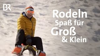 Rodeln Spaß im Schnee für Groß und Klein  freizeit  Doku  BR [upl. by Northington]