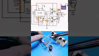 How To Make TL494 Inverter Circuit Diagram  12v to 220v shorts [upl. by Neill108]