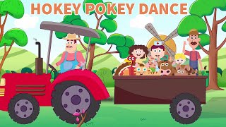 The Hokey Pokey Dance  Songs for Kids And Nursery Rhymes  2D Animation [upl. by Aziaf456]