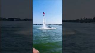 Flyboard rides is fun 😱💦😙 Girl enjoy backflip flyboard [upl. by Naujed]