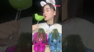 Sweet candy snacks mukbang chewing candy delicious deliciousmukbang [upl. by Attoynek]