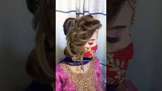 Bridal hairstyle for wedding ❤️ hairstyle weddinghair summervibes bridalhairstyle viralshorts [upl. by Martguerita]